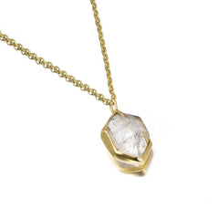 Sterling Silver Vermeil Quartz Necklace