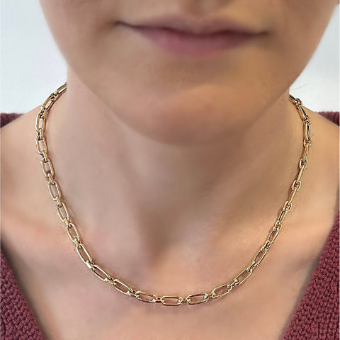 14K Yellow Gold Link Necklace