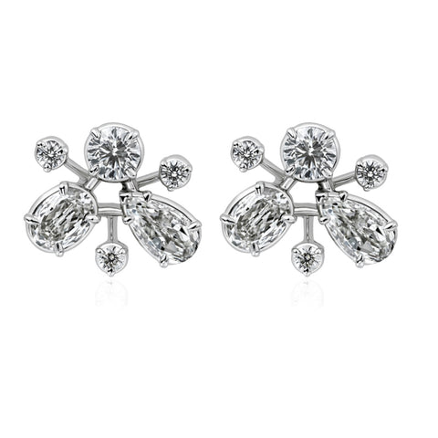 14K White Gold Christopher Designs of New York Earrings