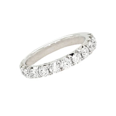 14K White Gold Diamond Anniversary Band