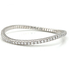 14K White Gold Diamond Bracelet