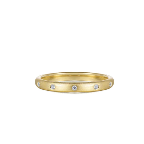 14K Yellow Gold Diamond Band