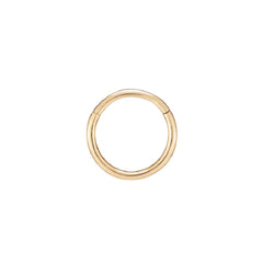 Single 14K Yellow Gold 7mm Endless Hoop