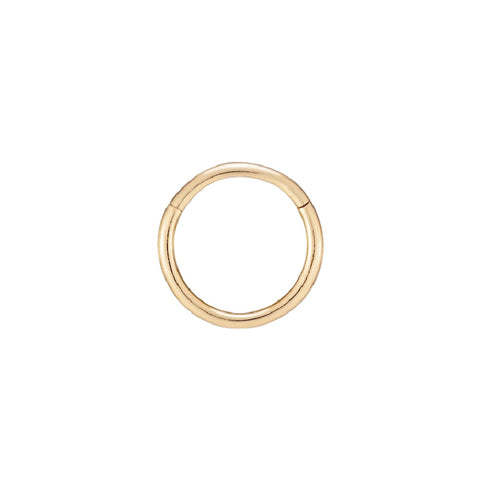 Single 14K Yellow Gold 6mm Endless Hoop