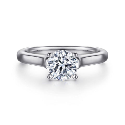 14K White Gold Solitaire Mounting