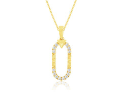 14K Yellow Gold Diamond Necklace