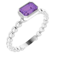 Sterling Silver Amethyst Ring