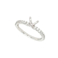 14K White Gold Diamond Mounting Only