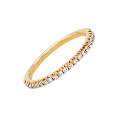 14K Yellow Gold Diamond Band