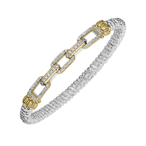 14K Yellow Gold & Sterling Silver Vahan Diamond Bracelet