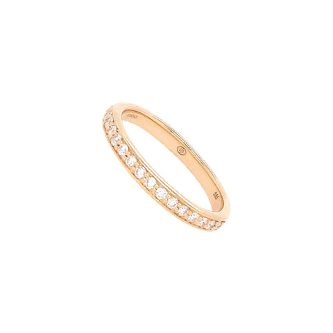 14K Yellow Gold Diamond Band