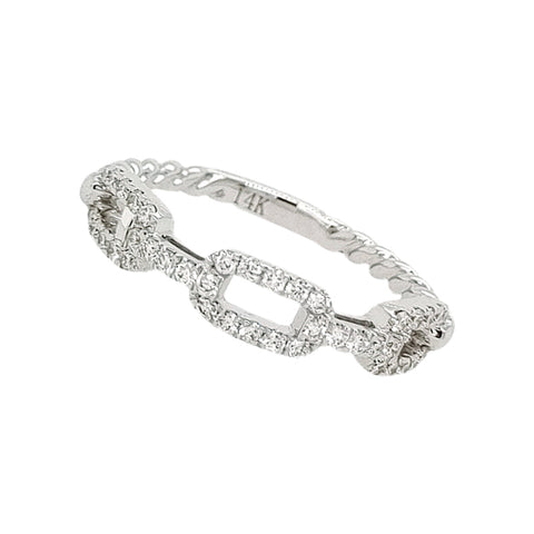 14K White Gold Diamond Ring