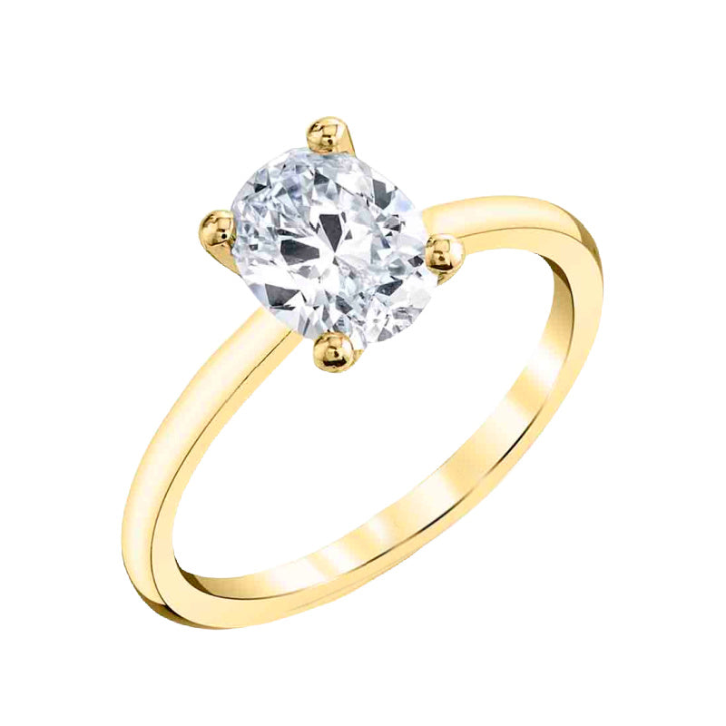 14K Yellow Gold Engagement Ring Mounting Only