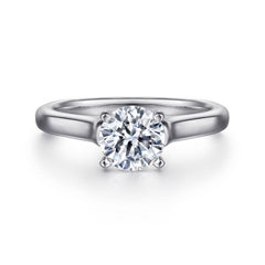 14K White Gold Solitaire Mounting